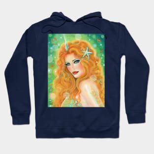 Fire and Ice mermaid by Renee Lavoie Hoodie